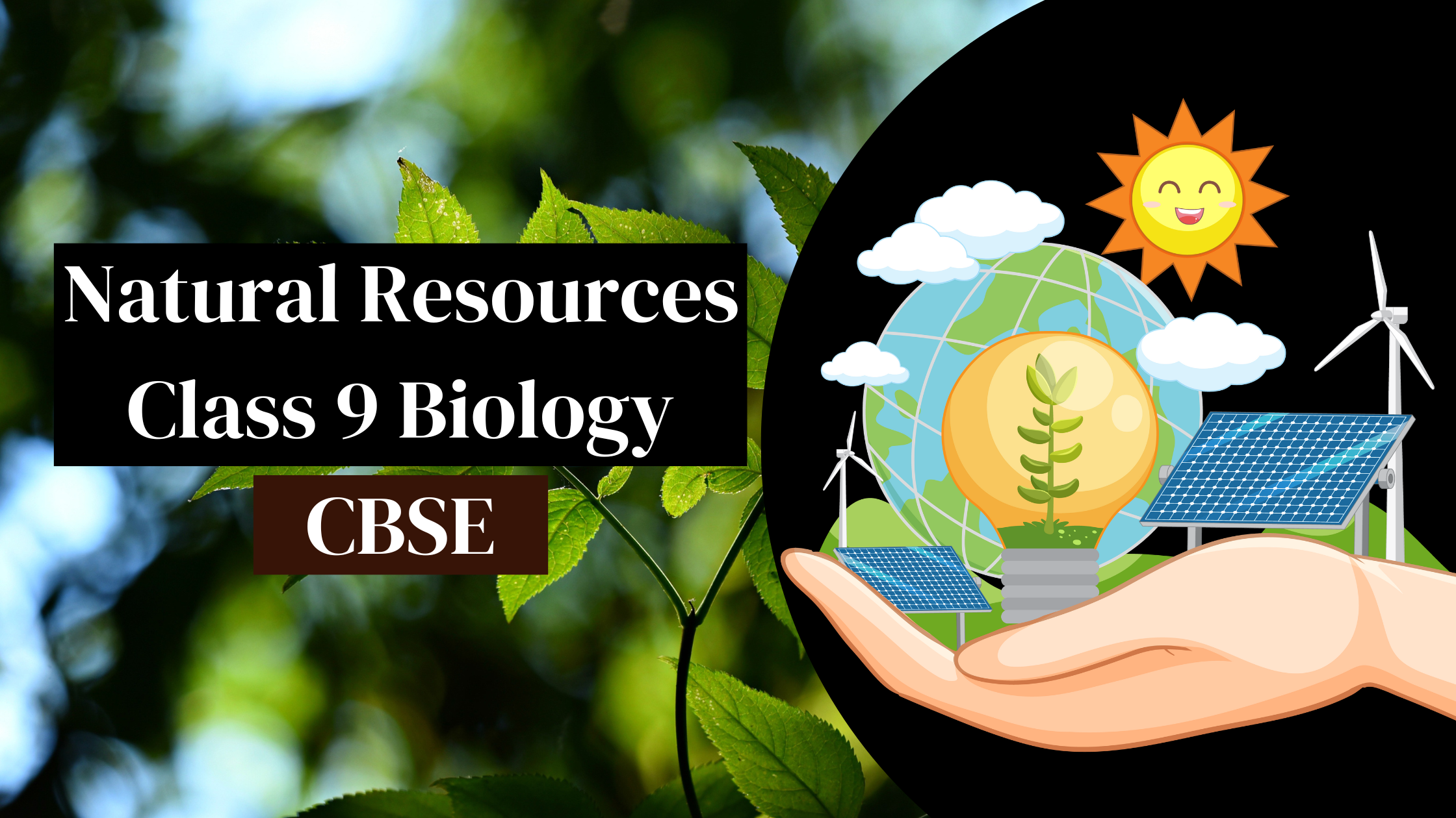 Natural Resources Class 9 Biology CBSE