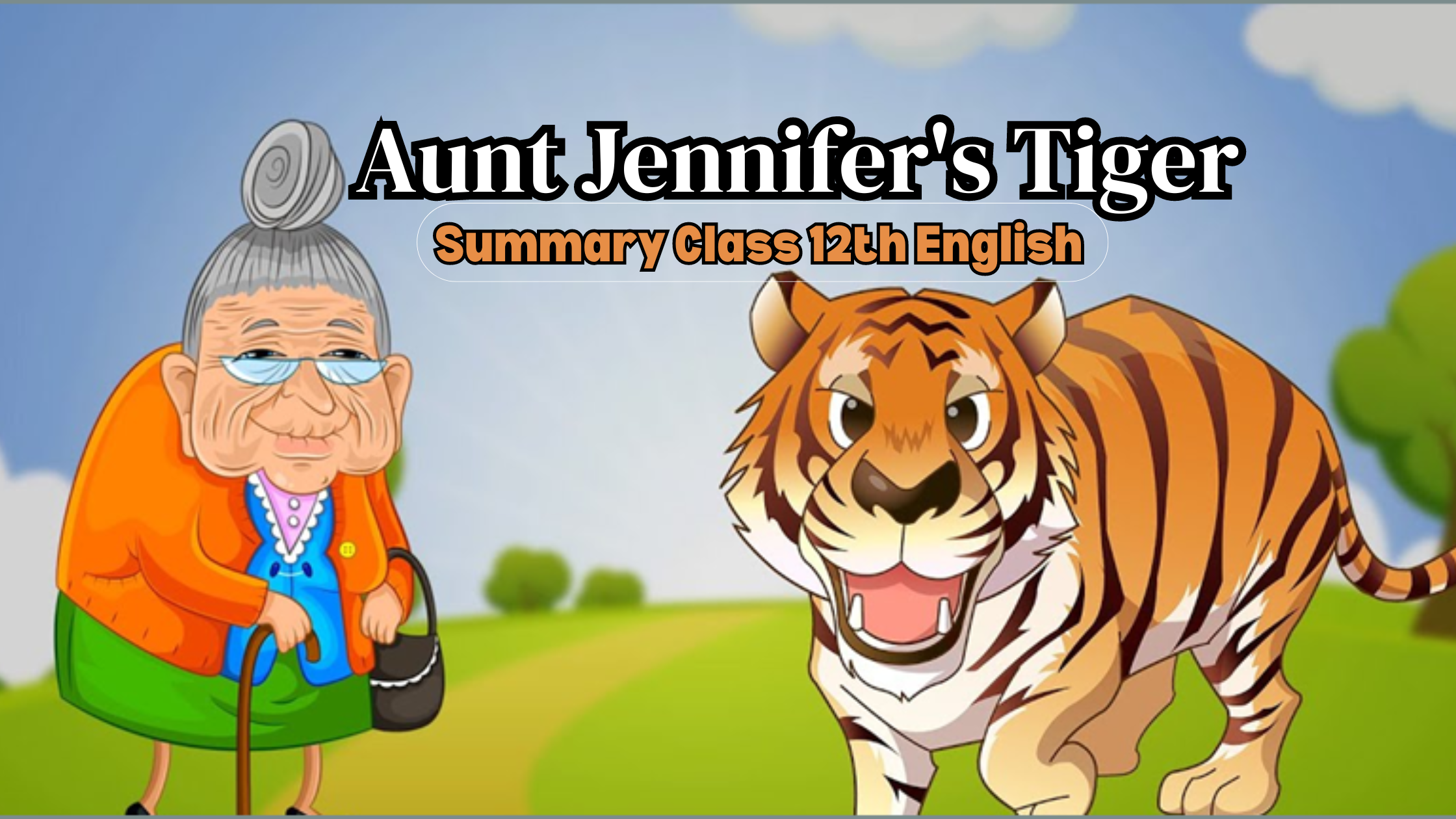 Aunt jennifer's tiger Summary Class 12th English