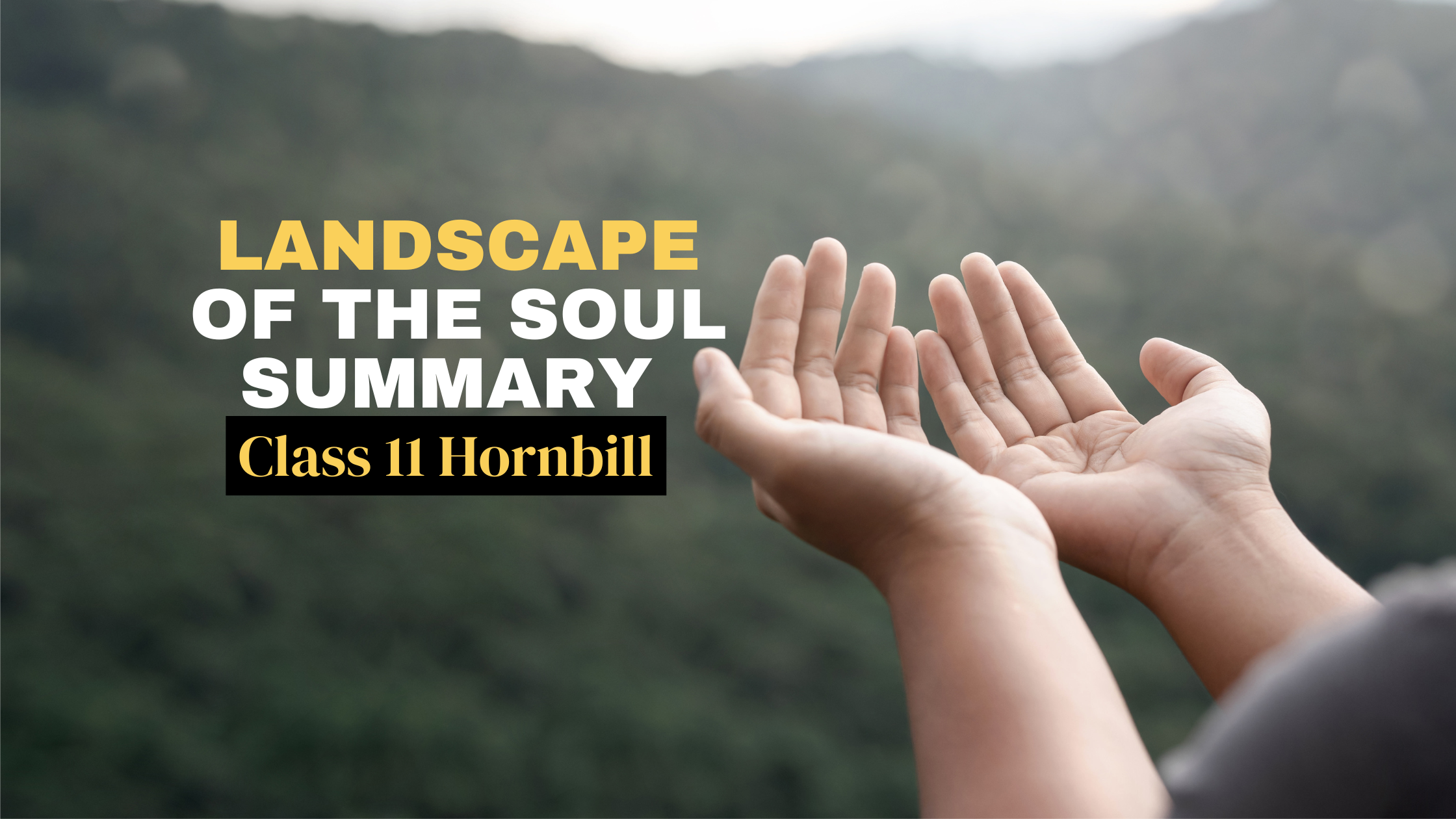 Landscape Of The Soul Summary Class 11 Hornbill